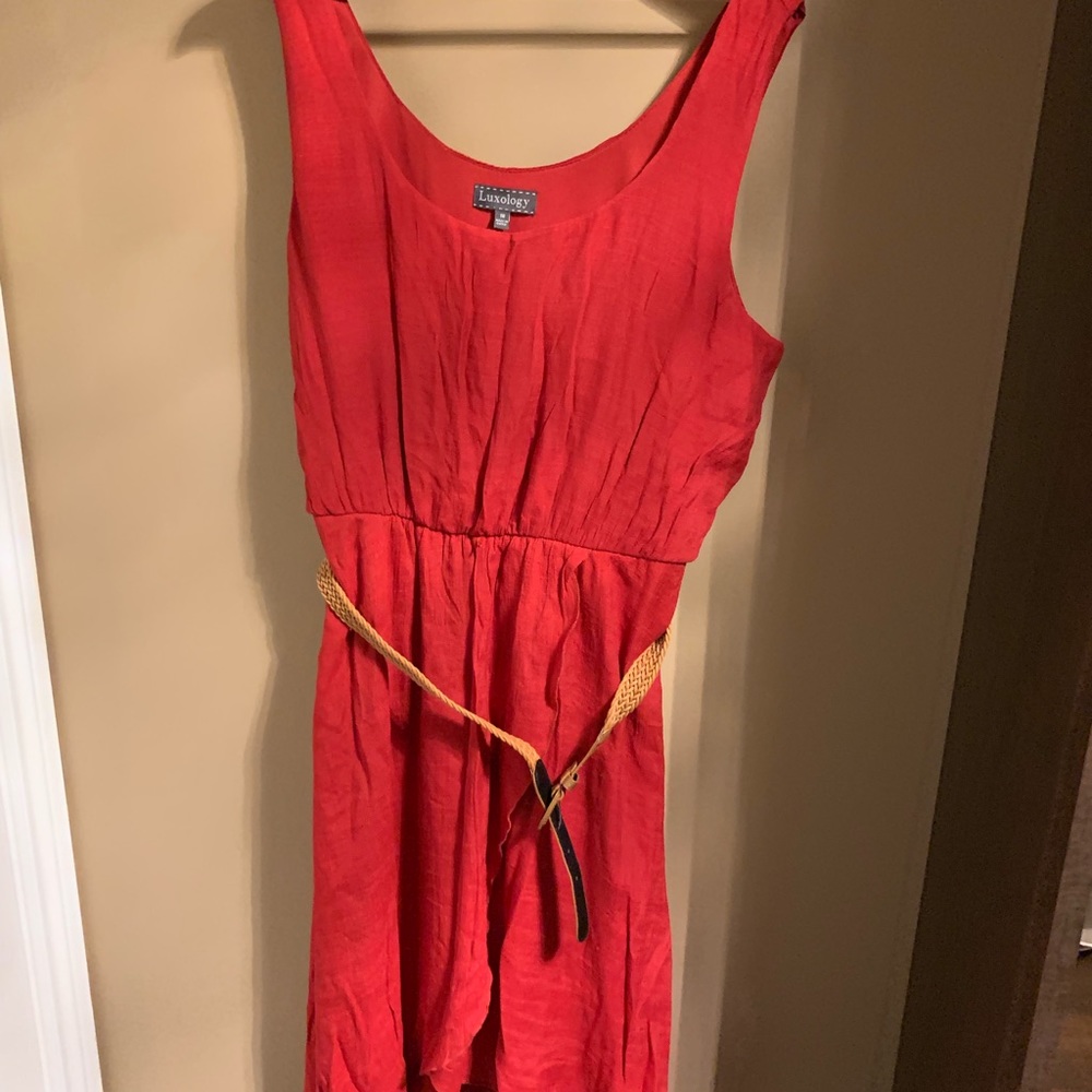 Luxology red mini dress